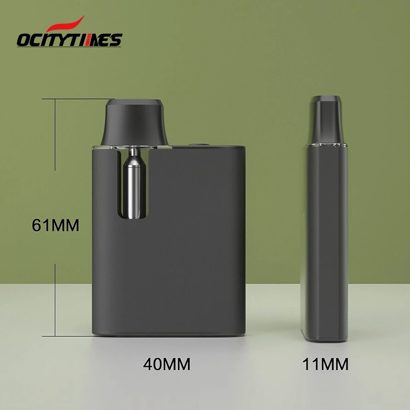 Unique Square Ceramic Coil 1.0ml Refillable Pod System Disposable Vape Green Bar