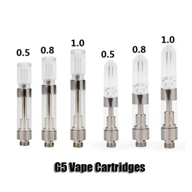 Standard 510 Thread 0.5/1.0ml Vape Cartridge Atomizer Ceramic Coil Edible Plastic