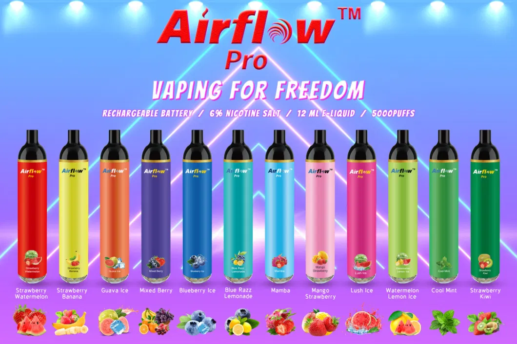 Own Brand Fruit Flavor Puff Bar Plus Pre-Filled 5000puff Disposable Pod Cartridge Rechargeable 650mAh Battery 12ml Vape Pods