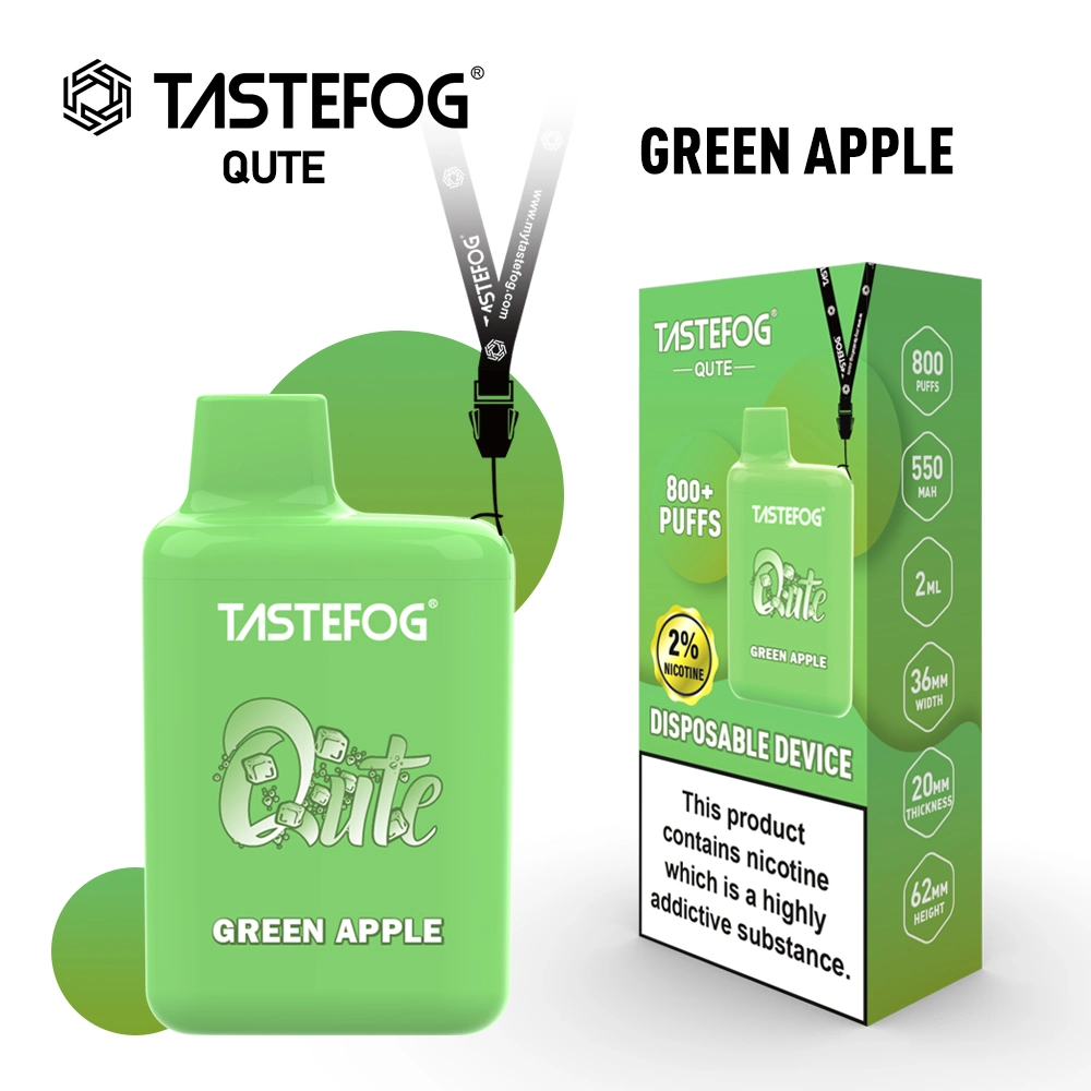 Hot Sell Tastefog Qute 800 Puffs Disposable Vape Mini Vape Pen Tpd/Ukca/CE Certifaction