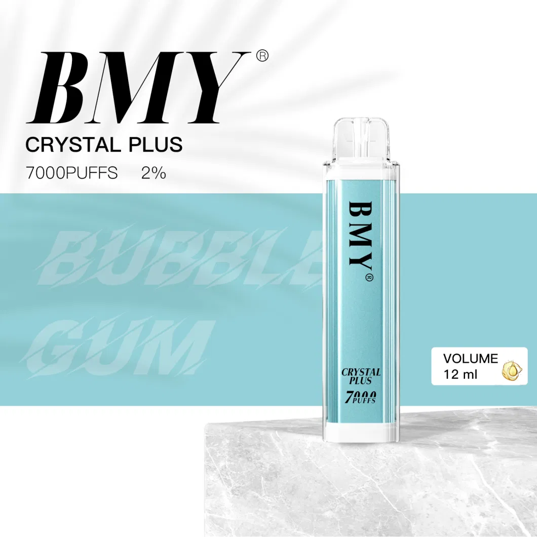 Lowest Price 7000 Puffs Crystal Plus Disposable Vape Electronic Cigarette Highly Recommend Good Quality and Taste OEM 4000 6000 Puffs Available