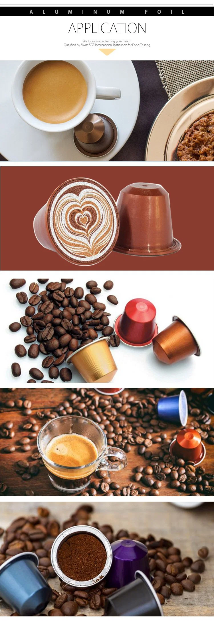 15ml High Quality Disposable Aluminum Foil Coffee Capsules Coffee Capsule