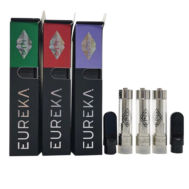 Eureka Clear Vape Pen Cartridges 0.8ml Glass Tank Ceramic Coil 510 Thread Thick Oil Atomizer E Cigarette Vaporizer Carts Vape