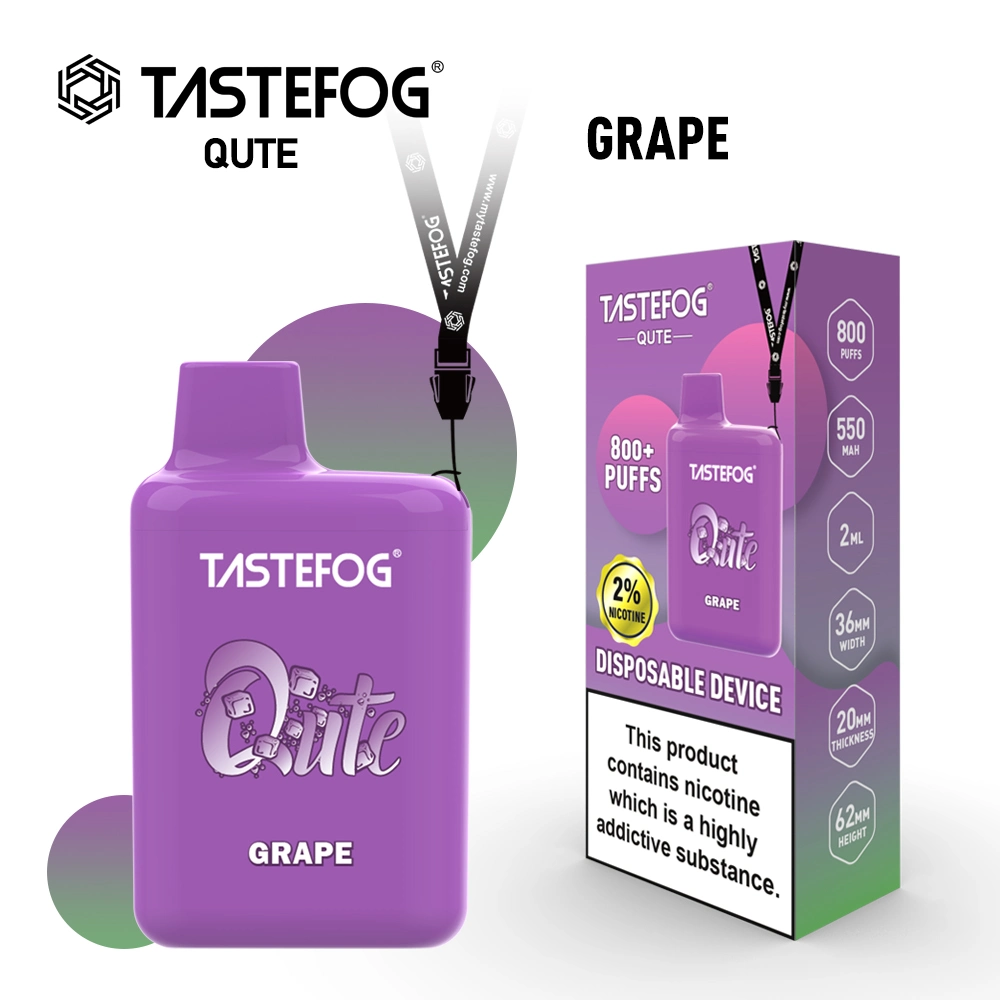 Hot Sell Tastefog Qute 800 Puffs Disposable Vape Mini Vape Pen Tpd/Ukca/CE Certifaction