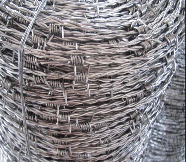 Galvanized Traditional Twist 400m 500m 50kg Per Roll 50kg Barbed Wire Price Coil