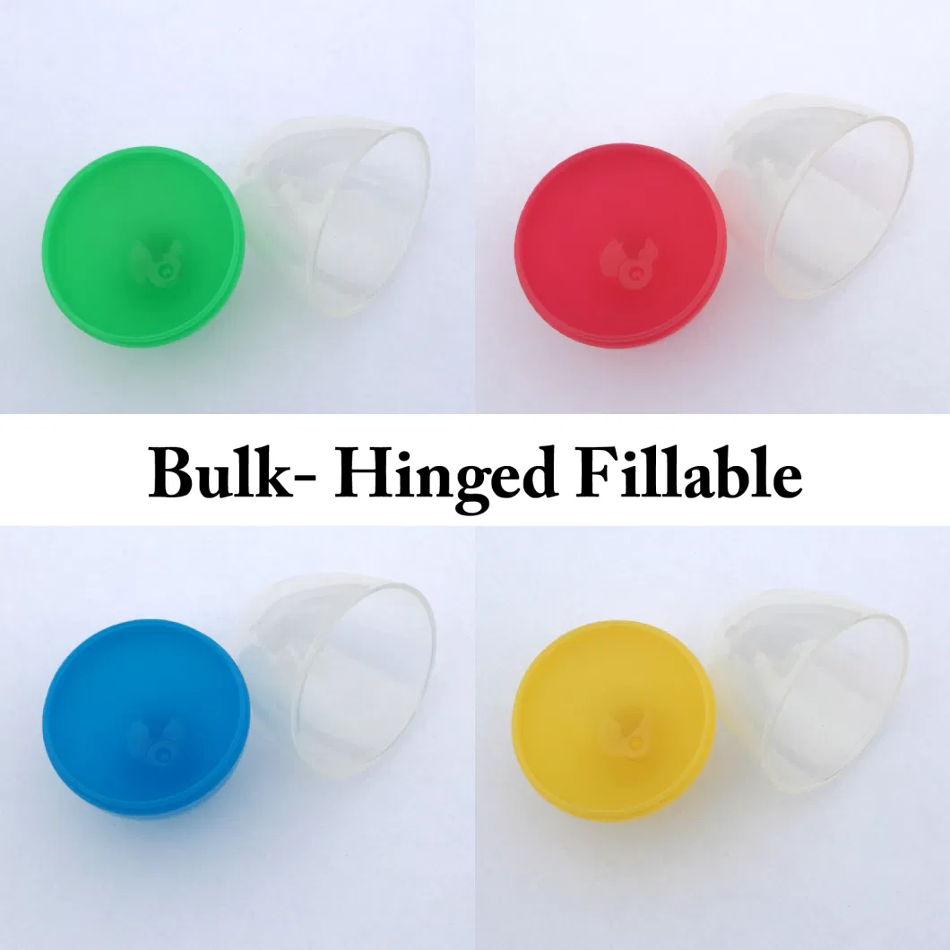 Assortment of Bulk Refillable Plastic Capsules for DIY Easter Gifts