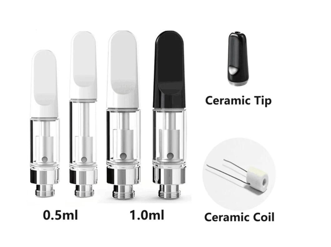 Custom Logo Full Ceramic Atomizer Empty 510 Thread Vape Cartridges for Thick Oil