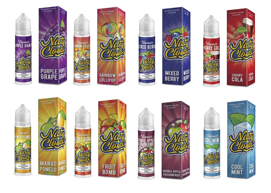 Nic Salt Vape Juice Shisha 10ml 30ml 50ml 60ml 100ml E Liquid Various Flavors Vape Pod E-Juice