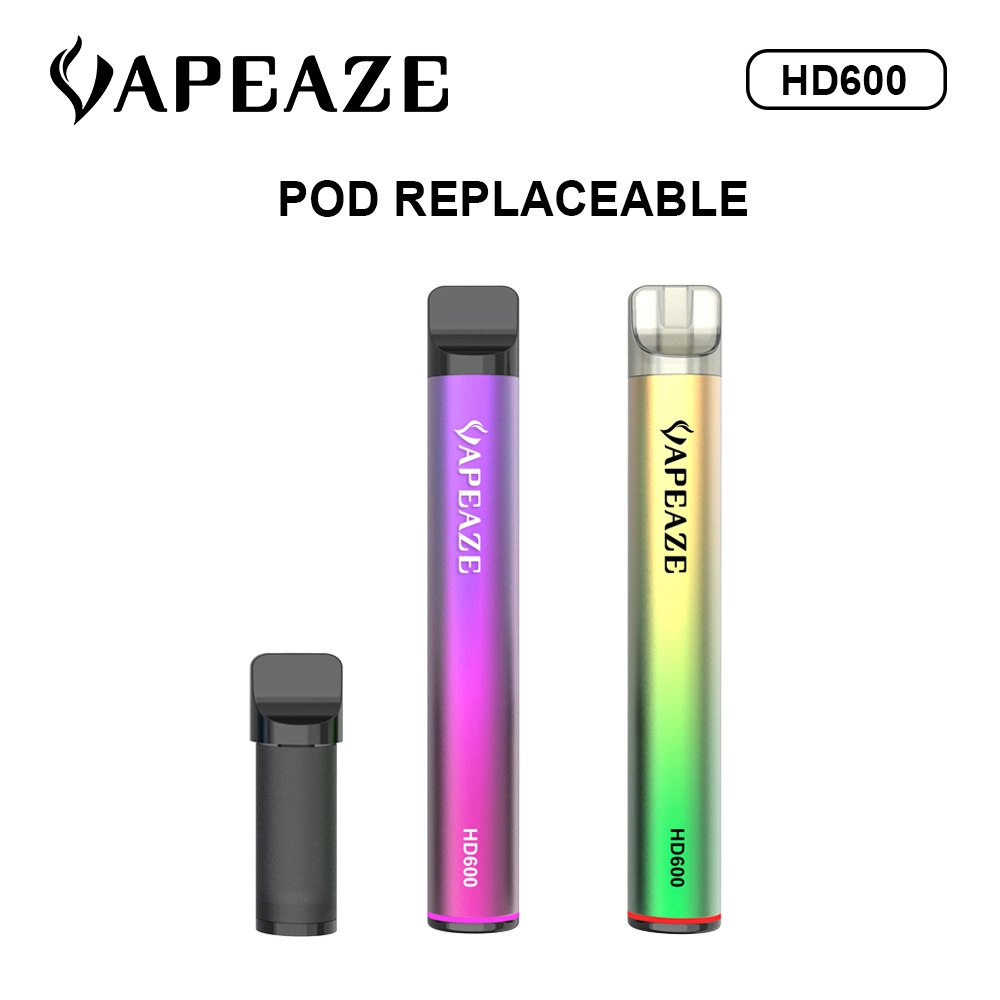 Newest Ecig Easy Caring Replaceable Vape Pod 600 Puff Mini Disposable Vape Pen with E -Liquid Premium Vaping 3ml Replaceable Disposable Pod