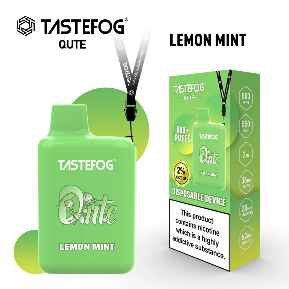 Hot Sell Tastefog Qute 800 Puffs Disposable Vape Mini Vape Pen Tpd/Ukca/CE Certifaction