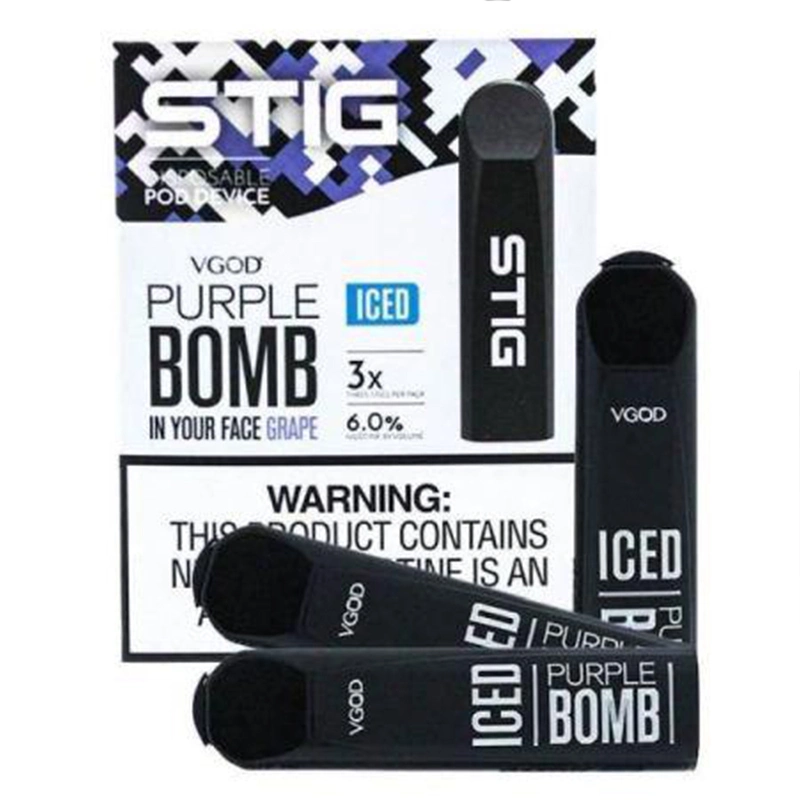 Electronic Cigarette Disposable Pod Device 3 PCS Per Pack Vgod Stiig with 8 Flavors Fast Shipping