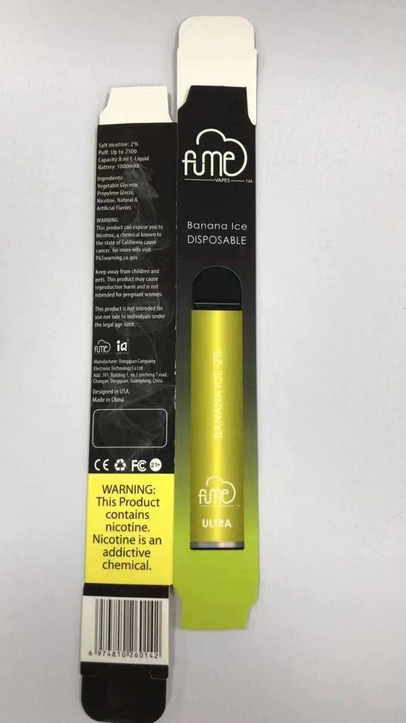 Wholesale Fume Ultra Disposable Vape Device 5% Nicotine 2500 Puffs with Different Flavors