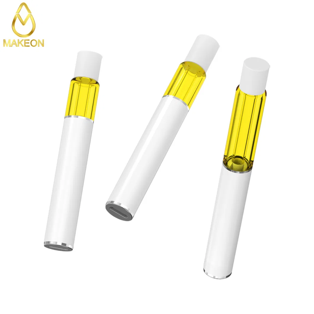 Makeon Gd9 Full Glass 0.9/1.0/2.0ml All-in-One Disposable E-Cigarette Vape Distilate Live Resin Thick Oil Tank Pod Cart 2 Gram Premium Vaporizer Vape OEM Design