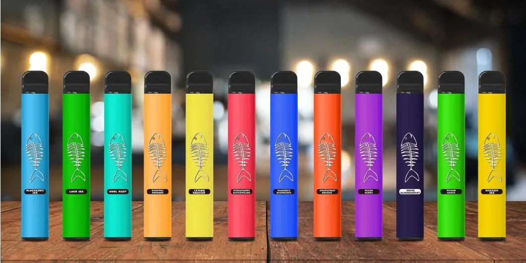 Customize Logo 600 Puffs 2ml E Juice Flavored Vape Pen Disposable Pod Kit Vaping Device E Cigarette Ecig Vape Pod Puff Bar