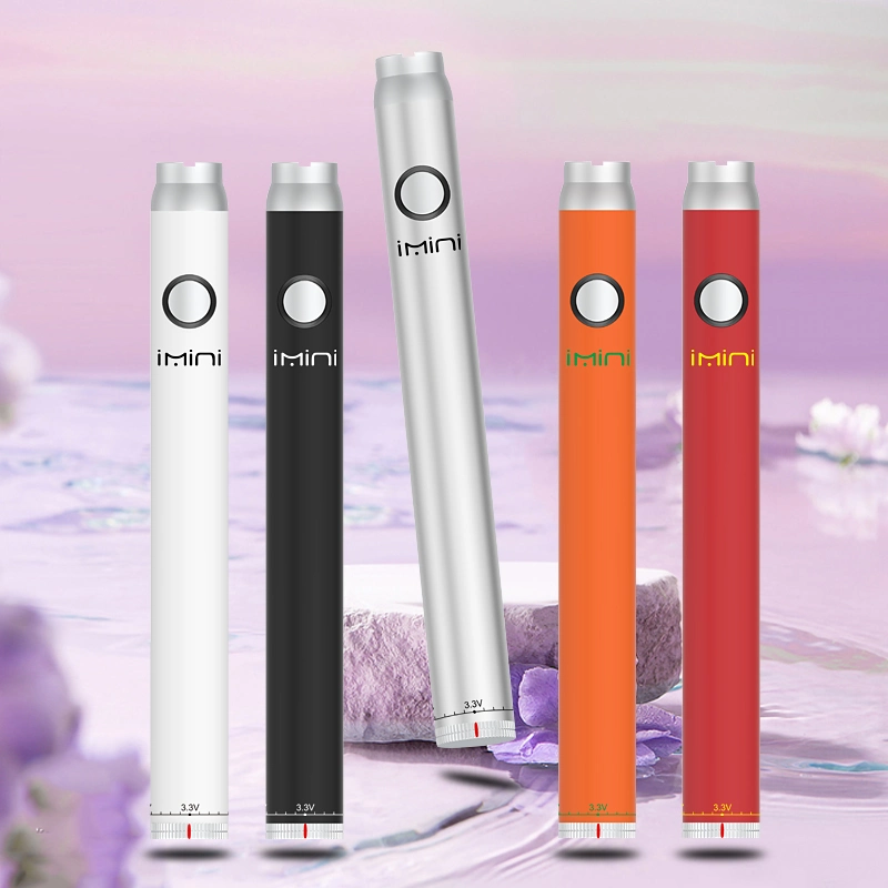 OEM Rechargeable Battery 510 Tread Disposable Vape Pen 350mAh Imini Avv Twist Battery for Thick Oil Cartridges