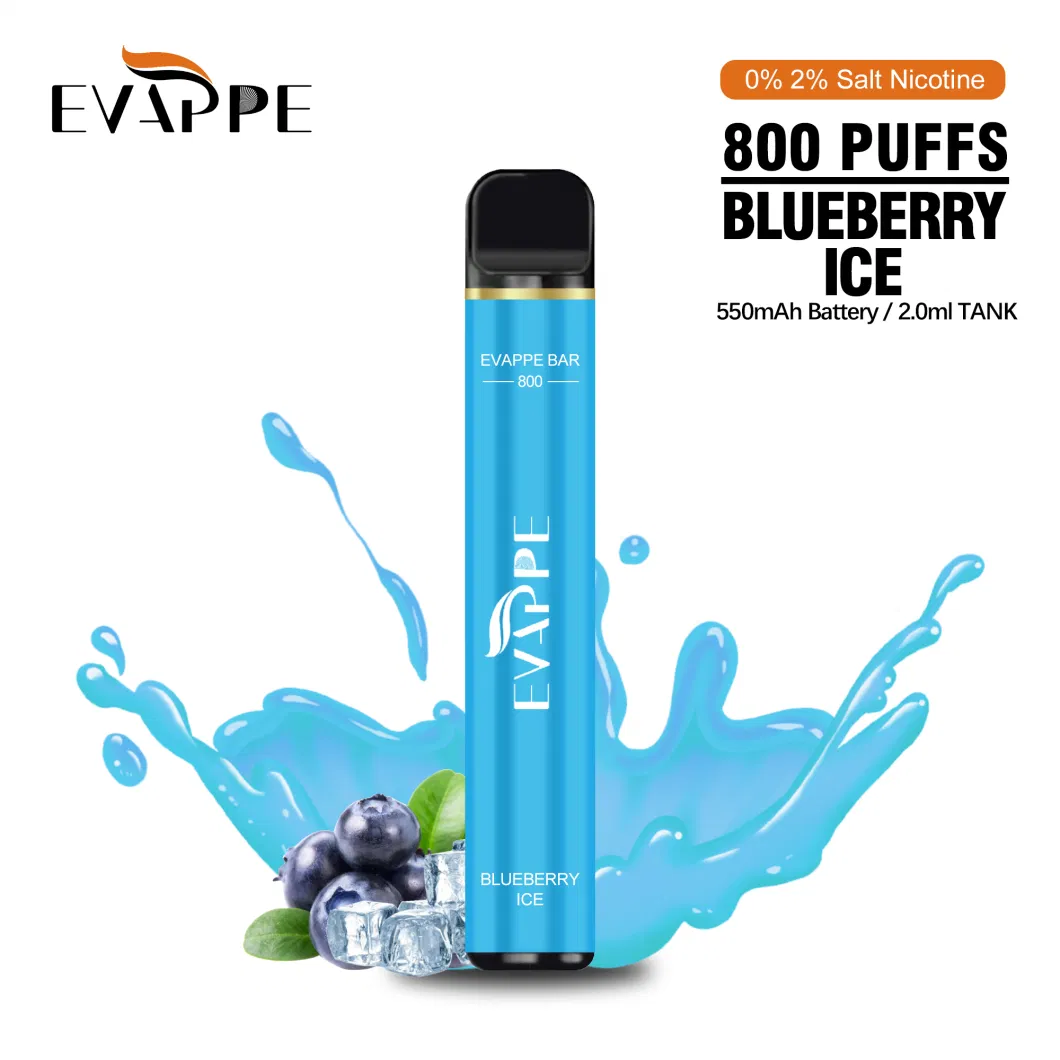 Original Evappe Bar 800 Puffs Desechable Vape Pen Precio De F&aacute; Brica Venta Al Por Mayor Buena Calidad