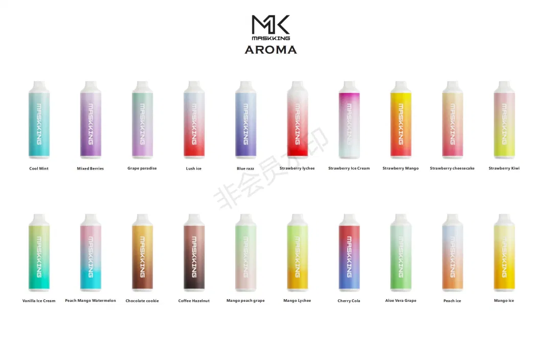 Maskking Aroma Disposable E Cigarettes Kit 6000 Puffs 600mAh Rechargeable Battery 15ml Prefilled Cartridge Pod Vape Pen