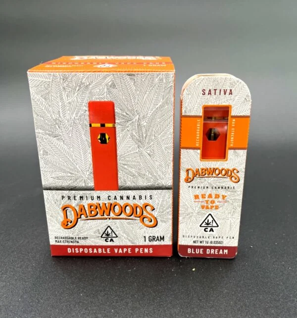 Dabwoods Carts Empty Cartridge Ceramic Coil Vaporizer 1ml Pods E-Cigarette 10 Flavors Dabwoods Disposable Live Resin Full Gram Vape Pen with Package Boxes