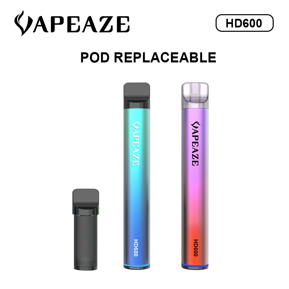 Newest Ecig Easy Caring Replaceable Vape Pod 600 Puff Mini Disposable Vape Pen with E -Liquid Premium Vaping 3ml Replaceable Disposable Pod