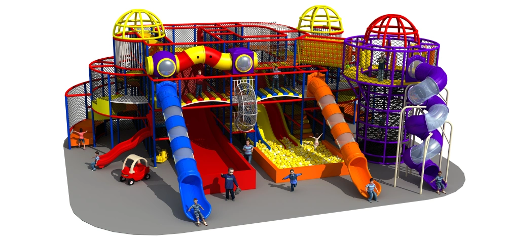 Children Large Indoor Playground Combination Amusement equipment with Slide