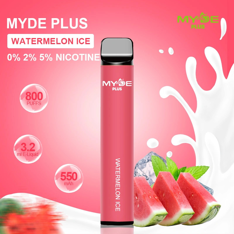 2023 New Coming Myde Multiple Fruity Flavors 800 Puffs 0% 2% 5% Nicotine Disposable Vape Pen