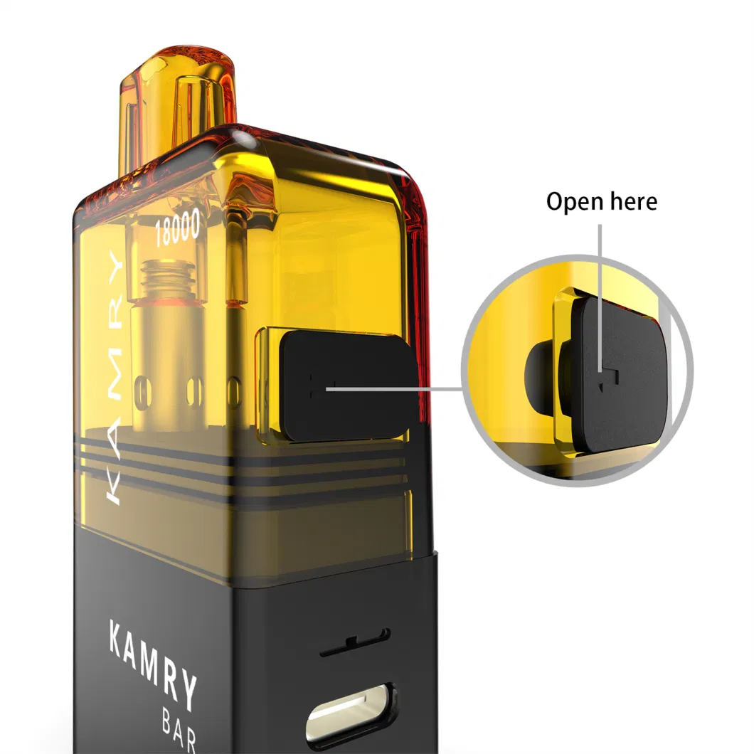 Kamry Bar Wholesale Vapes E-Cigarette 18000 Puff 10ml Pod Capacity Elf/Bar Empty Vape Refillable/ Disposable Vaporizer