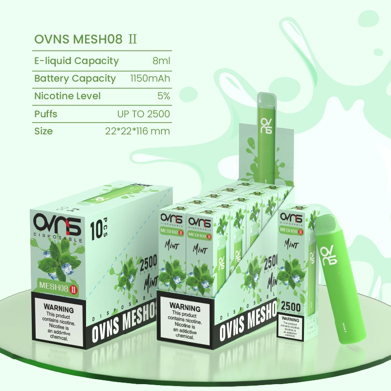 Canada Best Selling Ovns Mesh08 II Factory High Quality Disposable Vape Customized 2500puffs Disposable Vape Pen