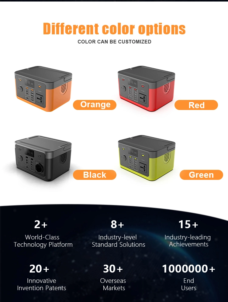 Lithium Battery Storage Solar System Portable Camping Solar Power Pack with USB Charging Port