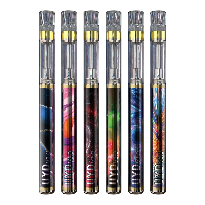 Wholesale Price Packaging 510 Thread Cookies Vaporizer Refillable 0.5ml 1ml 2ml Empty Thick Oil Pod All Glass Rove Vape Pen Ceramic Coil E Cartridge