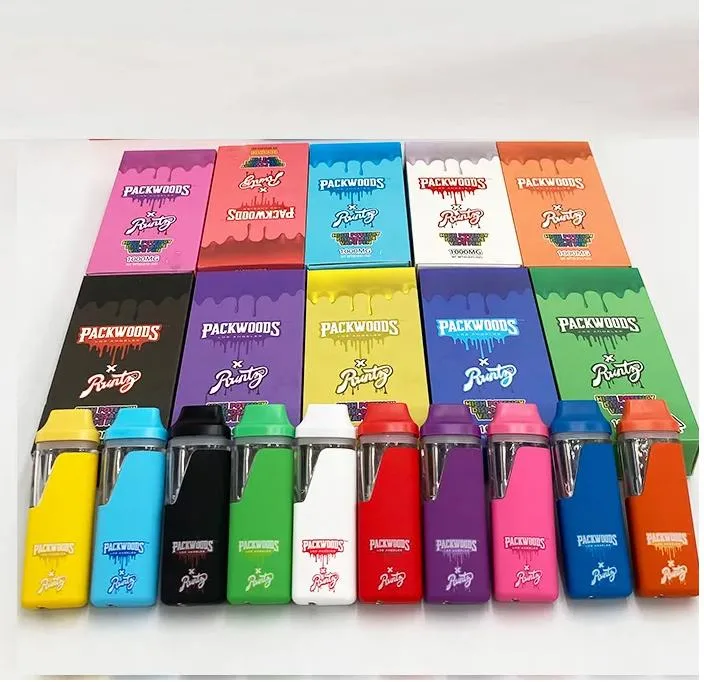 High Potency Packwoods Runtz 1000mg Disposable Vape Pen Empty Electronic Cigarette Vaporizer Runtz Packwoods 10 Flavors