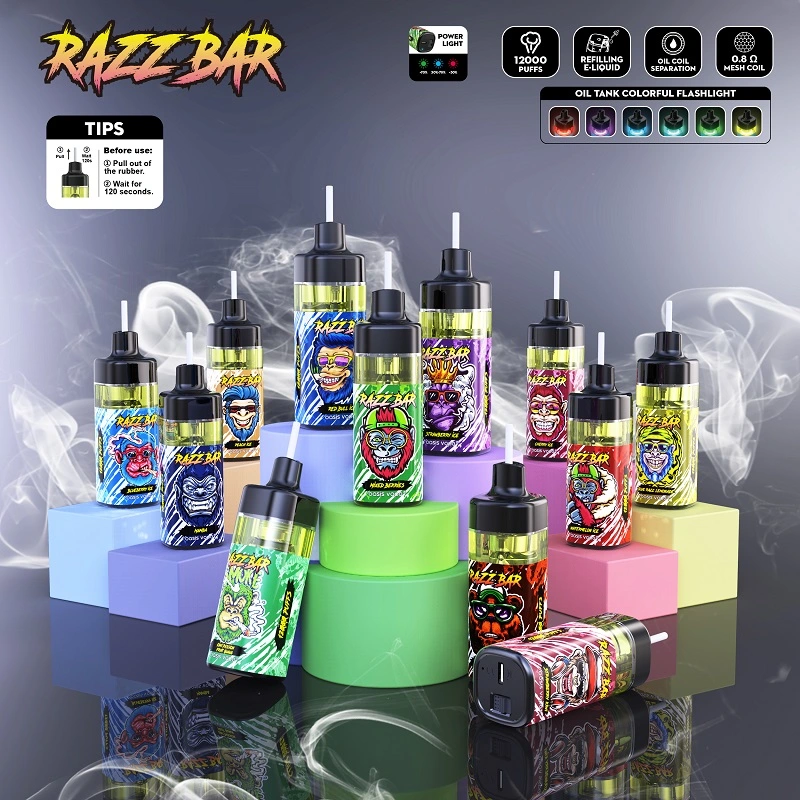 EU Warehouse Vape Razz Bar12000 Puffs Mesh Coil Top Quality Vape Pen