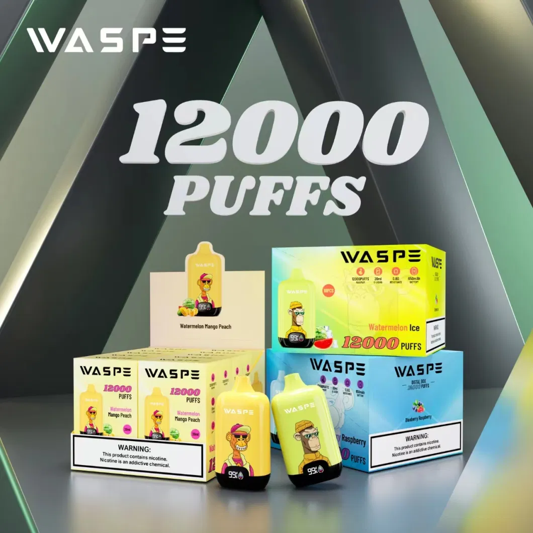 Waspe 12000 Puffs Hot Selling Zbood 12K Vuse Go Mini Kit Hexa Elektronik Sigara Mula Xvape Cartridge Atomizer Disposable Vape