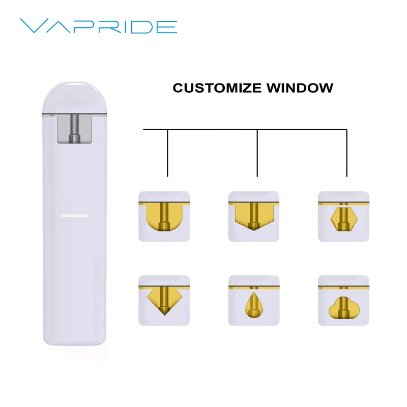 USA Ca Wholesale Custom Logo Packaging Empty 1ml 2ml Cartridge Pod Rechargeable Disposable Vape for Live Resin Rosin Hhc Thick Oil