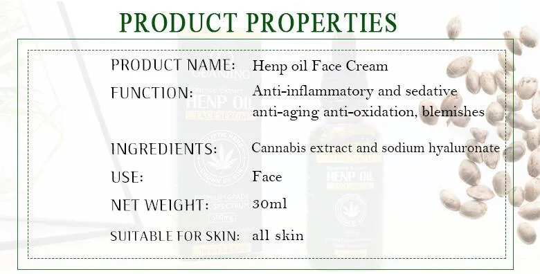 Hot Selling Herbal Hemp Oil for Skin Care and Relaxing