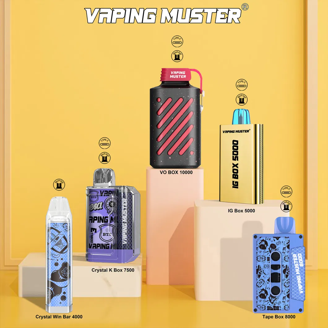 Vaping Muster Newest Wholesale Vape Market Price High Quality 6000 Puffs E-Cigarette Disposable Vape Pod