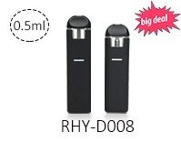 Factory Price Wholesale Rhy D011 Empty Thick Oil Disposable Vape Pen 1ml Capacity with Type-C Chargeable Port No Leaking