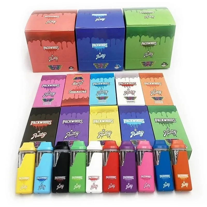 Wholesale Disposable Packwoods X Vapes 1000mg 1ml 280mAh Rechargeable Battery Packwoods Empty Vape