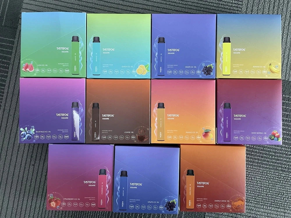 Puff Bar Vape Tastefog Square 3500 Puffs Bar 10ml 2% Nicotine Salt Wape Pen Style E-Cigarette Wholesale I Disposable Vape