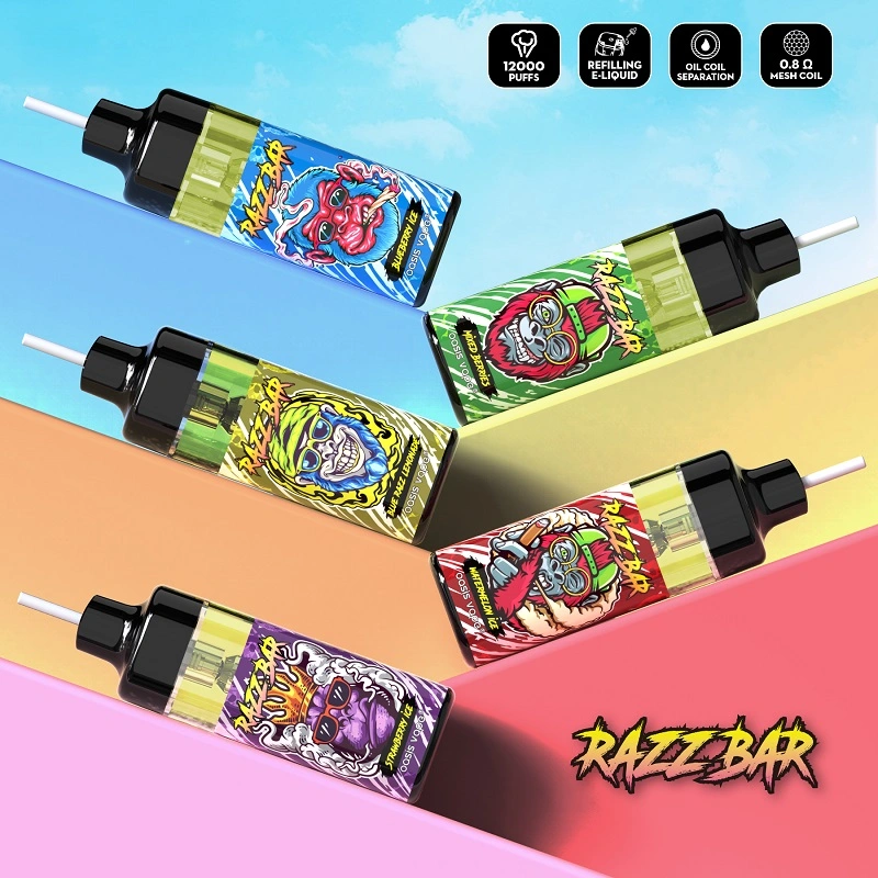 2024 Razz Bar Vapers Rechargeable Pod 12000 Puffs Mesh Coil Vaper Pods Desechables