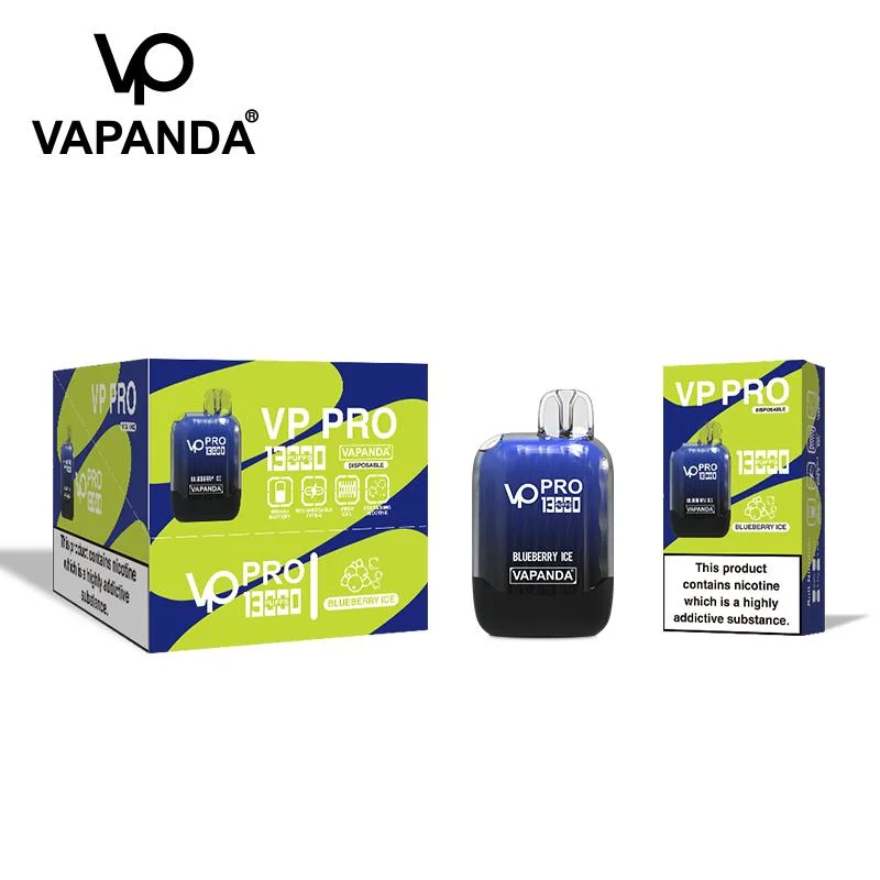 Disposable E Cigarette Vp PRO 13000 Puff Disposable Vape Pen Rechargeable Mesh Coil 20mg Nic Salt