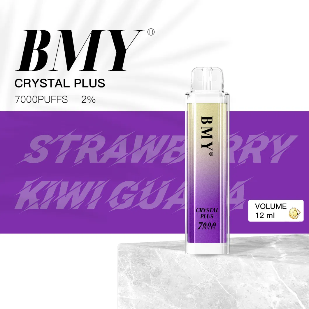 Lowest Price 7000 Puffs Crystal Plus Disposable Vape Electronic Cigarette Highly Recommend Good Quality and Taste OEM 4000 6000 Puffs Available