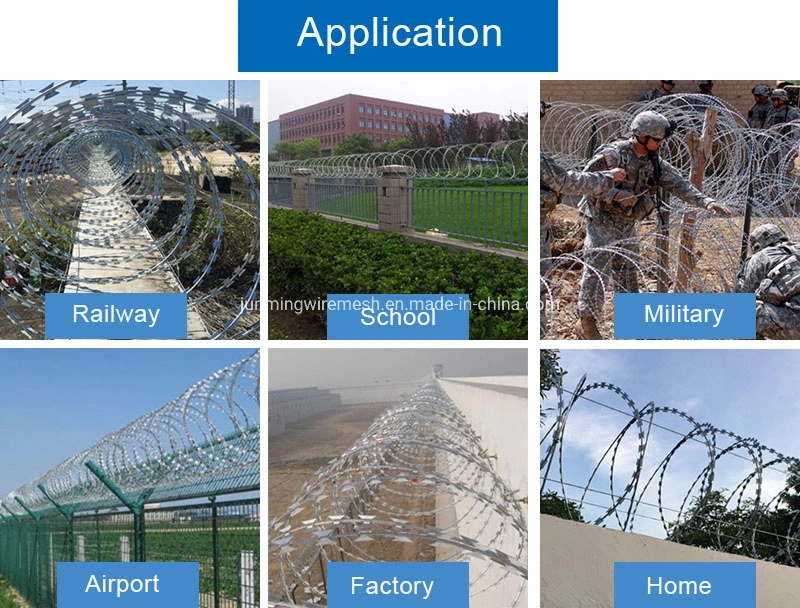 Cross Flat Spiral Galvanized Stainless Steel Welded Razor Wire Mesh/High Security Double Twist Barbed Coils Price