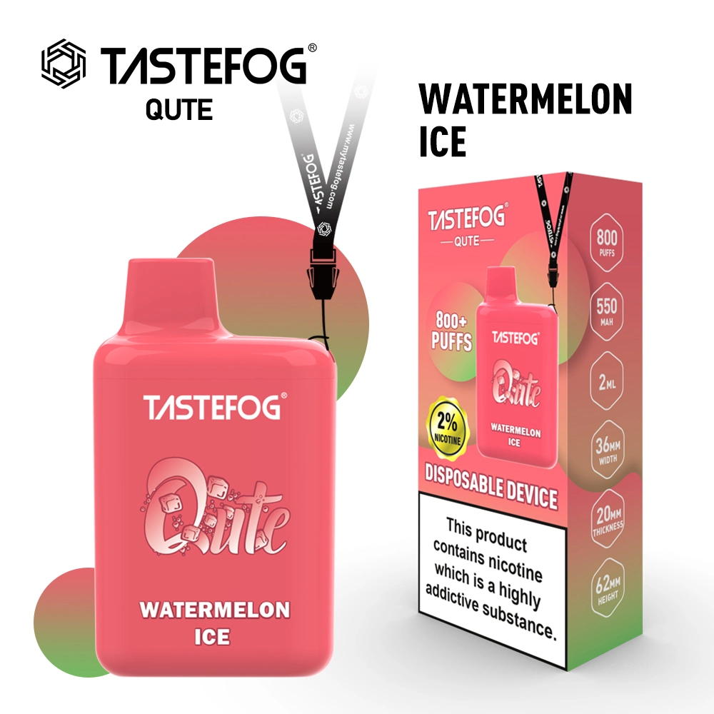 Hot Sell Tastefog Qute 800 Puffs Disposable Vape Mini Vape Pen Tpd/Ukca/CE Certifaction