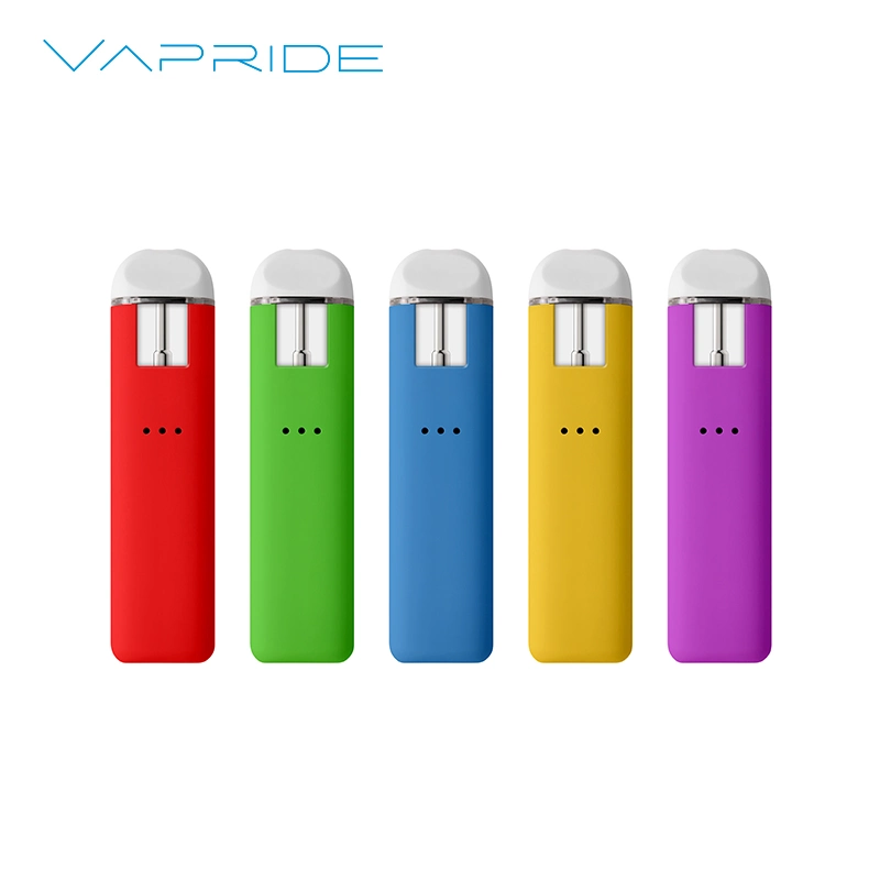 USA Ca Wholesale Custom Logo Packaging Empty 1ml 2ml Cartridge Pod Rechargeable Disposable Vape for Live Resin Rosin Hhc Thick Oil