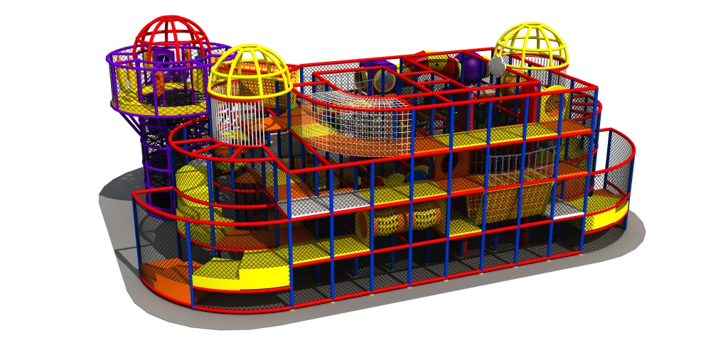 Children Large Indoor Playground Combination Amusement equipment with Slide