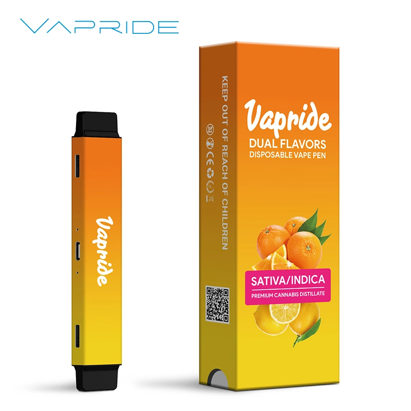 Made in China Disposable Vape Pod System Custom Brand 1ml+1ml Dual Tanks 2 Flavors Disposable Vape Pod Electronic Cigarette Vape Wholesale Disposable Vape