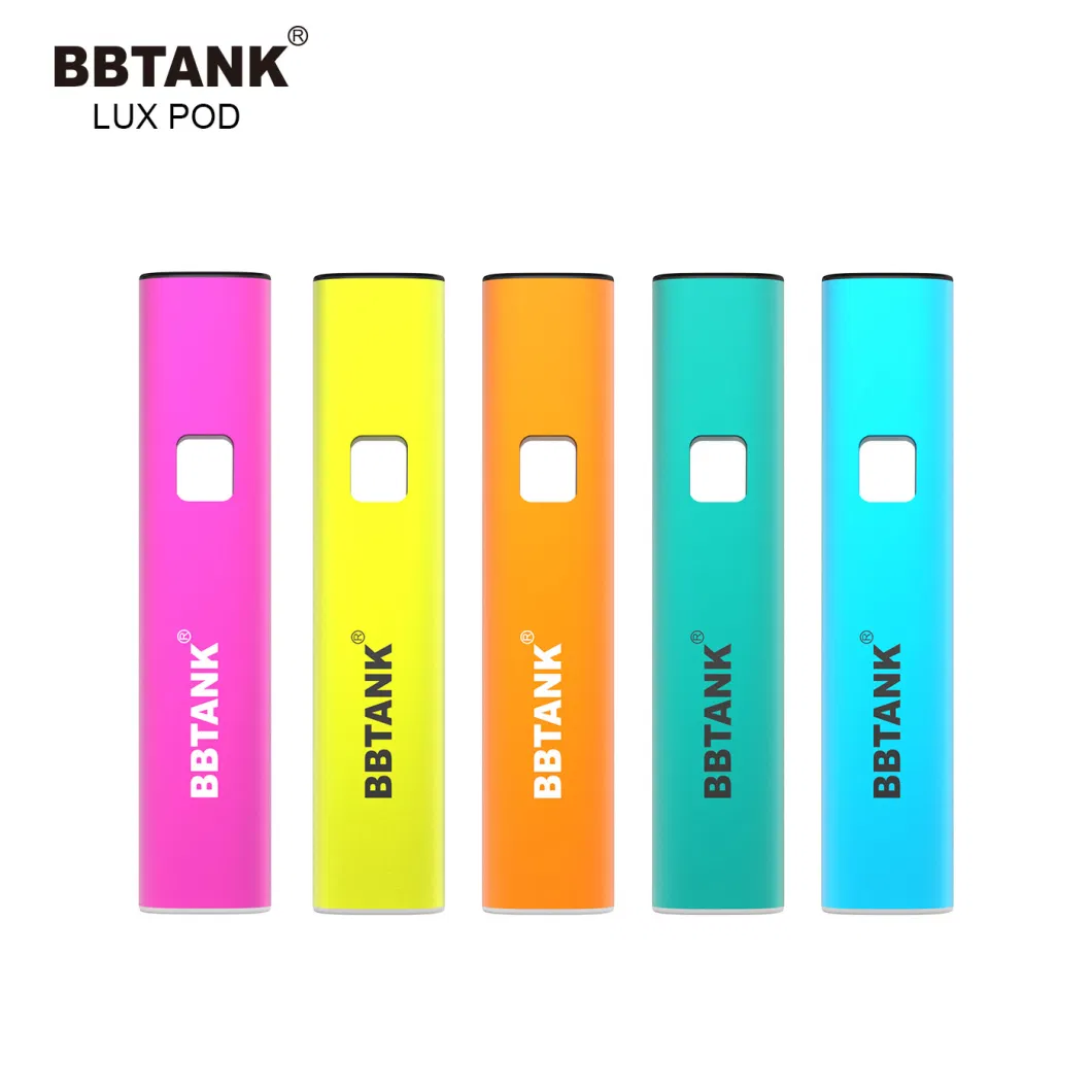 High Quality Bbtank Lux Custom 1ml Hhc Delta 10 D8 Pod Postless Disposable Vape Pen