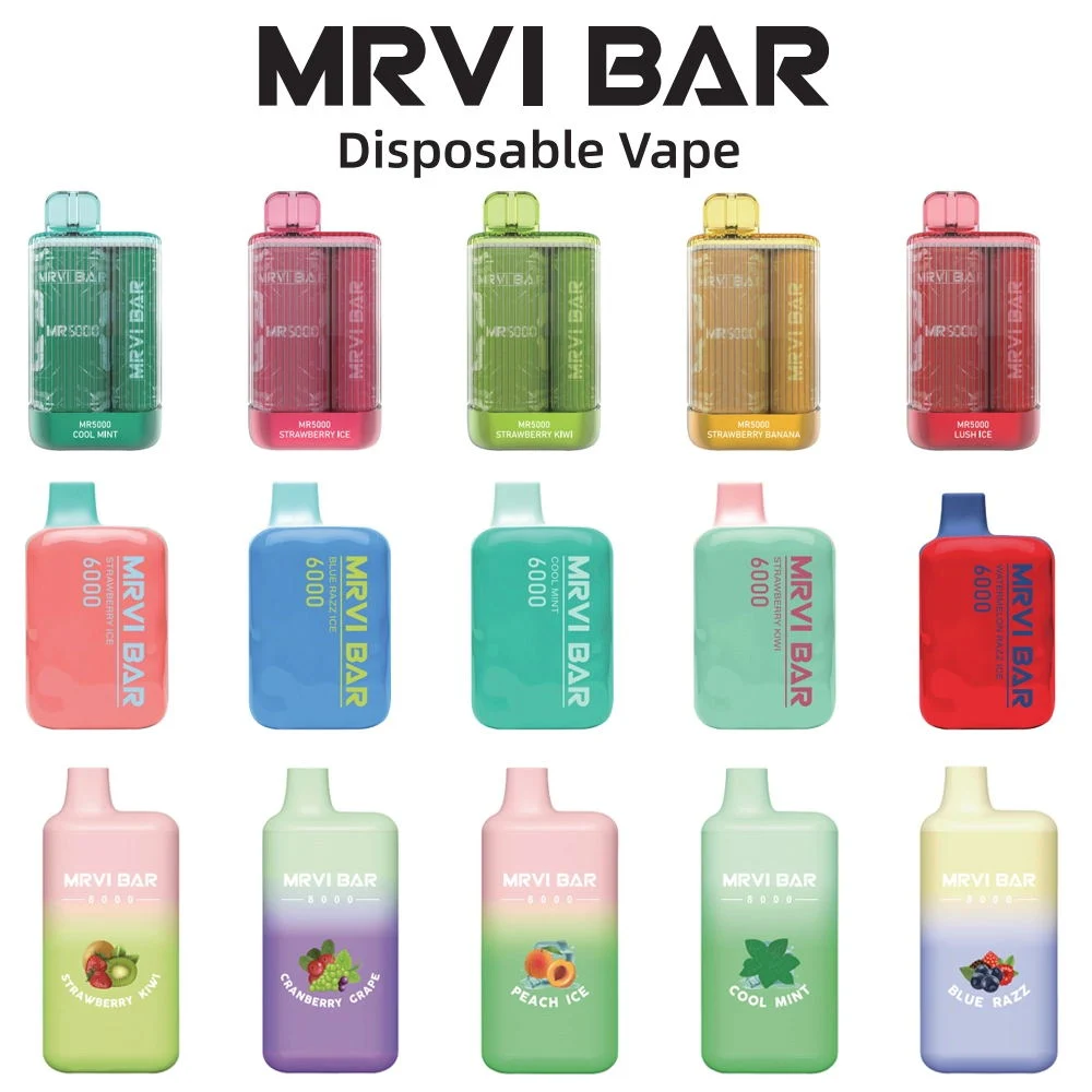 Mrvi Bar 8000 Puff Logo Zbood 7000/7200/8000/9000 Df8000 Imini Pi 9000 Tobacco E Cigarette Dispsoable Vape