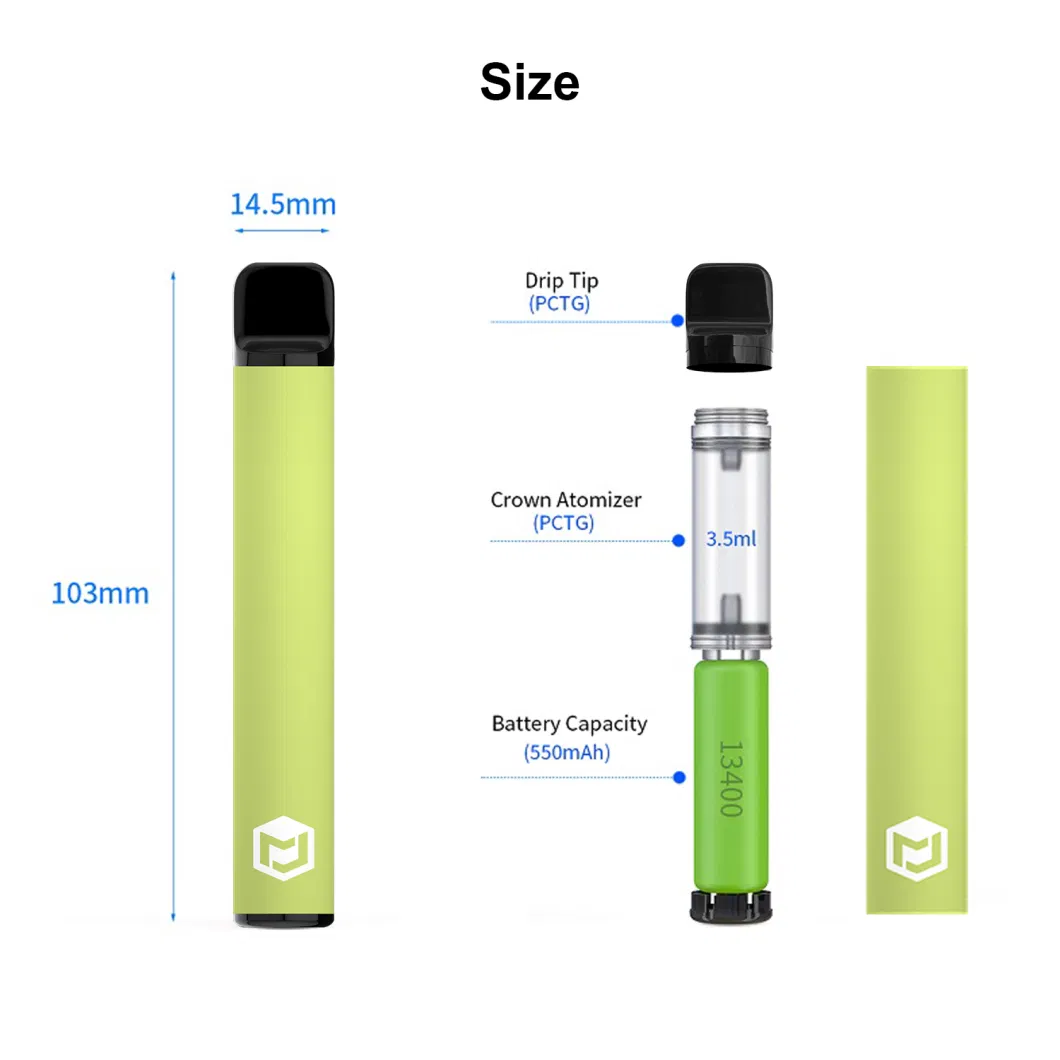 Jomotech 800 Puffs Disposable Vape Pod Puff Plus with Customized Logo