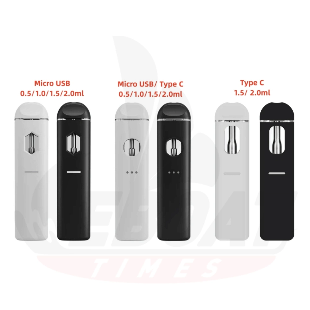 Empty Pod Wholesale 1ml 2ml D8 Thick Oil Vape Pen Vaporizer Live Rosin Disposable